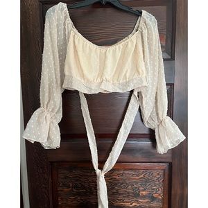 NWOT Shein Cottagecore Crop Top